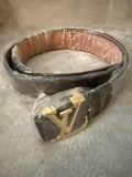 Signature Brown Leather Belt