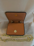 Luxury Chic Wallet with Gold Strap