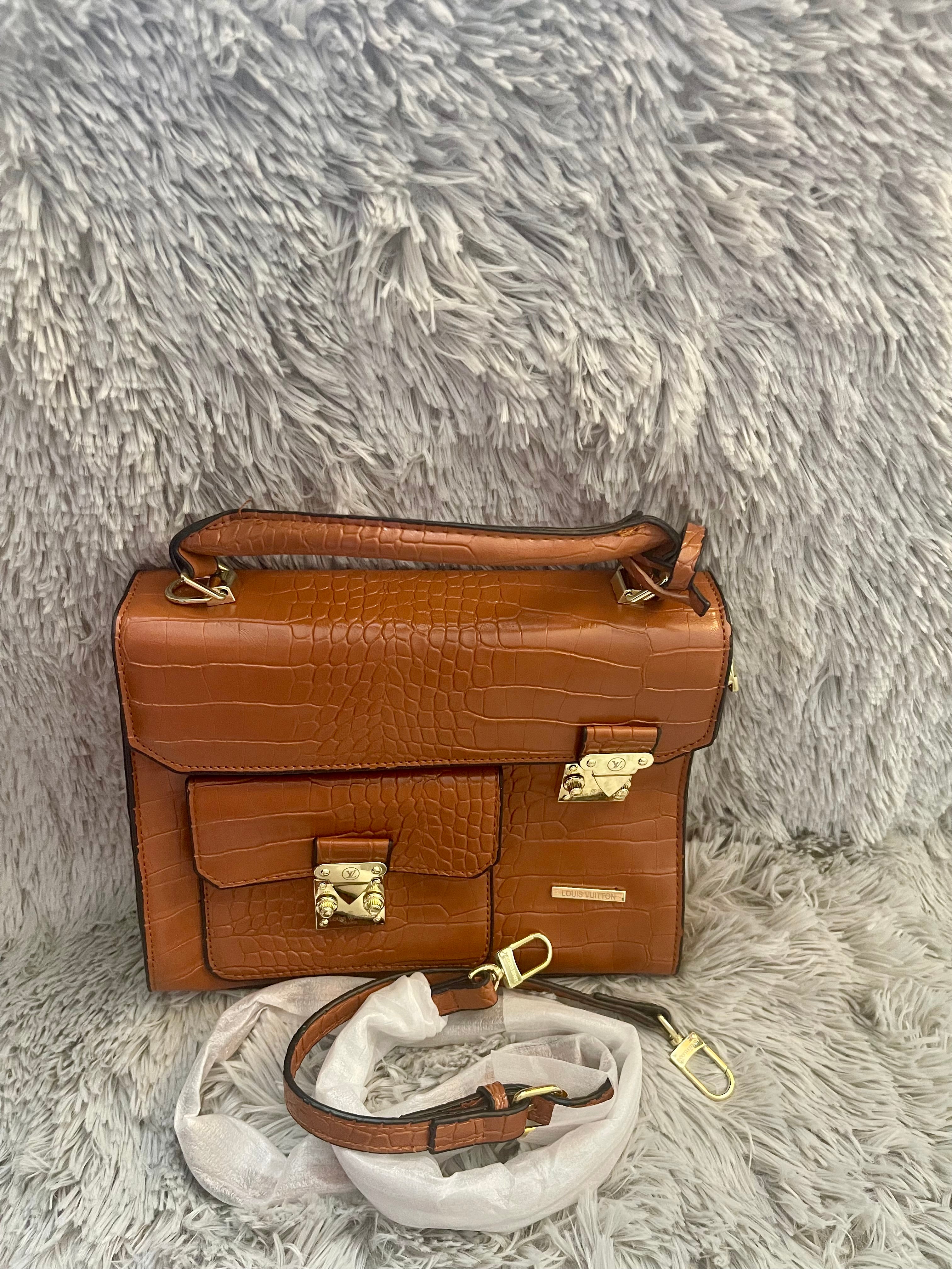 Copper Leather Small Cross Body Purse